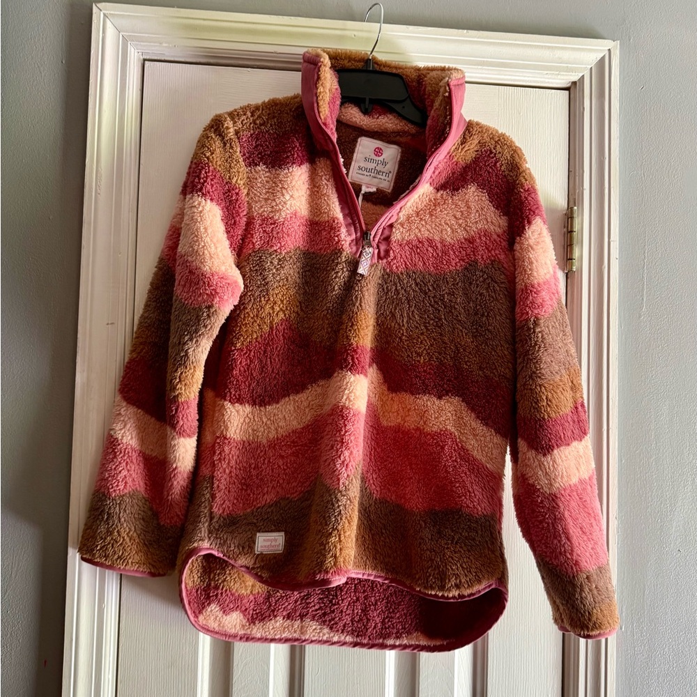 Simply Southern Multicolor Fleece Pullover